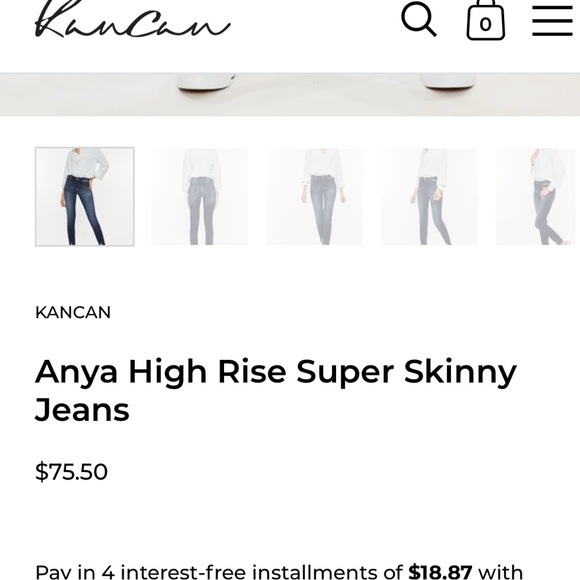 KANCAN sz 11/29
Anya High Rise Super Skinny Jeans dark wash - Picture 16 of 16
